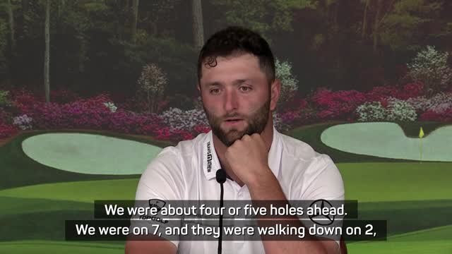 Rahm can feel the buzz of having Tiger Woods back at Augusta