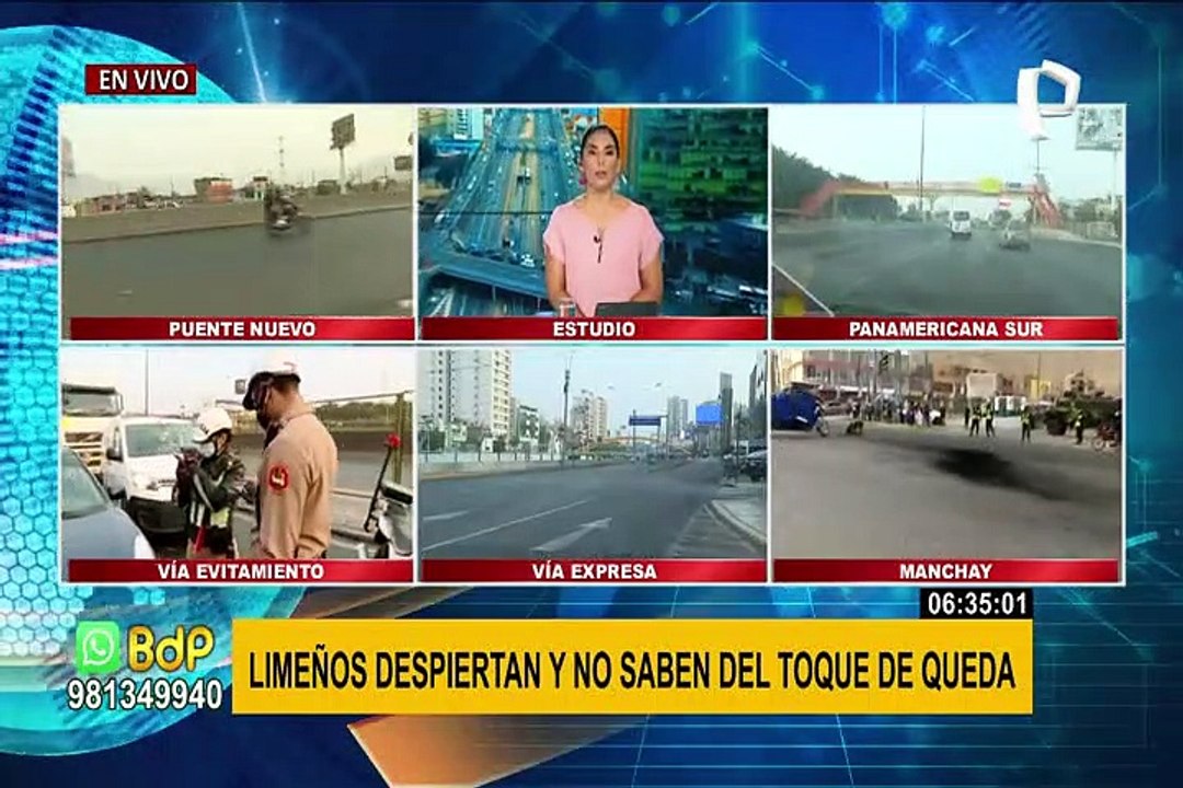 Vía de Evitamiento: Panamericana Norte luce despejada y sin buses de transporte público