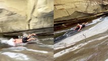 'Adventurer discovers a 'natural water slide' while hiking in the mountains of Santa Paula '