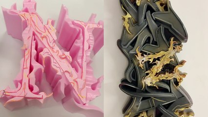 'Graffiti artist prepares DAZZLING sculpture for renowned tattoo artist '