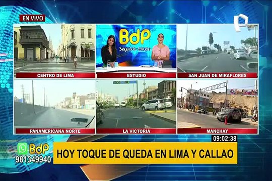 Toque de queda: calles vacías y negocios cerrados en los alrededores de la Plaza de Armas