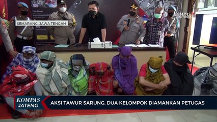 Aksi Tawur Sarung, Dua Kelompok Diamankan Petugas