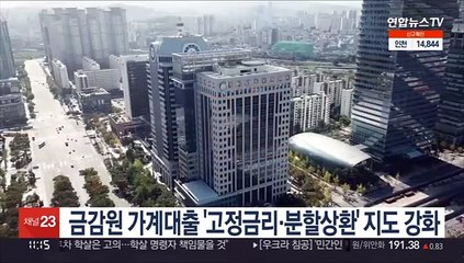 금감원 가계대출 '고정금리·분할상환' 지도 강화