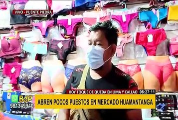 Lima: Algunos mercados están en funcionamiento pero con muy poca clientela