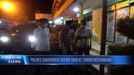 Polres Sukoharjo Gelar Safari Sholat Subuh Berjamaah di Ngruki