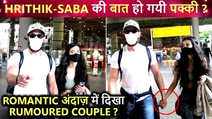 Tải video: Hrithik Roshan Walks Hand-In-Hand With Rumoured GF Saba Azad At Airport, Relationship CONFIRMED?