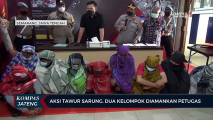 Aksi Tawur Sarung, Dua Kelompok Diamankan Petugas
