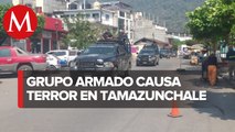 SLP investiga veracidad de video de comando en Tamazunchale; policía no encontró nada: vocero