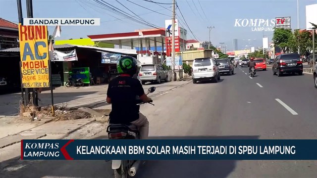 Kelangkaan BBM Solar Masih Terjadi di SPBU Lampung