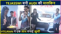 WOW ! Love Birds Tejasswi & Karan Kundrra Bring Home Audi Q7
