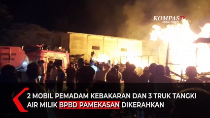 Gudang Mebel di Pamekasan Ludes Terbakar Diduga Korsleting