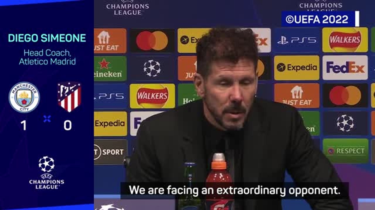 Atleti 'suffered' in Man City defeat - Simeone