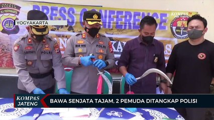 Bawa Senjata Tajam, 2 Pemuda Ditangkap Polisi