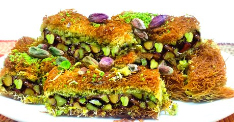 طريقة عمل الكنافة العصملية بالفستق الحلبي