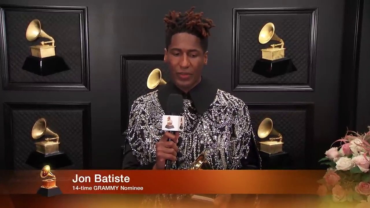 JON BATISTE One-On-One Interview  2022 GRAMMYs