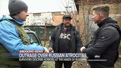 Global leaders express outrage over images of Russian atrocities
