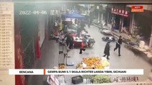 Bencana | Gempa bumi 5.1 skala Richter landa Yibin, Sichuan