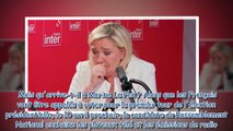 Marine Le Pen manque de s'étouffer en plein direct, ces étranges quintes de toux qui coupent court à