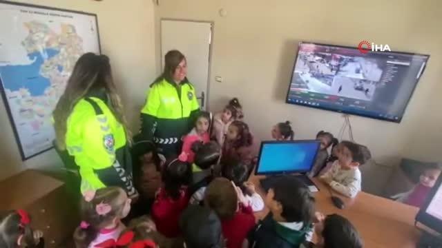 Son dakika haber: 10 Nisan Polis Haftası nedeniyle öğrenciler Trafik Denetleme Şube Müdürlüğünü ziyaret ettiler