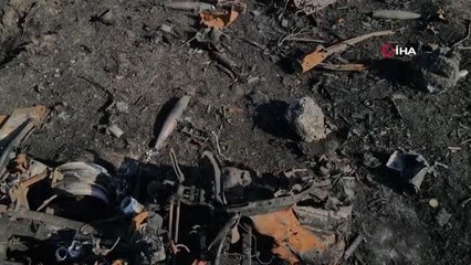 Ukrayna'da imha edilen Rus tankları görüntülendi