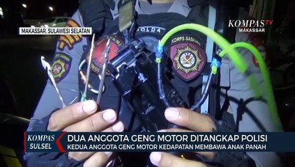 Dua Anggota Geng Motor Kedapatan Membawa Anak Panah