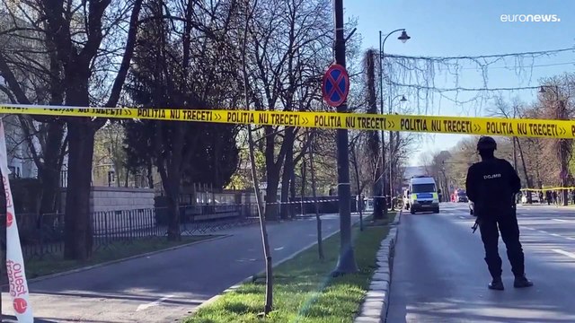 Наезд на российское посольство в Бухаресте