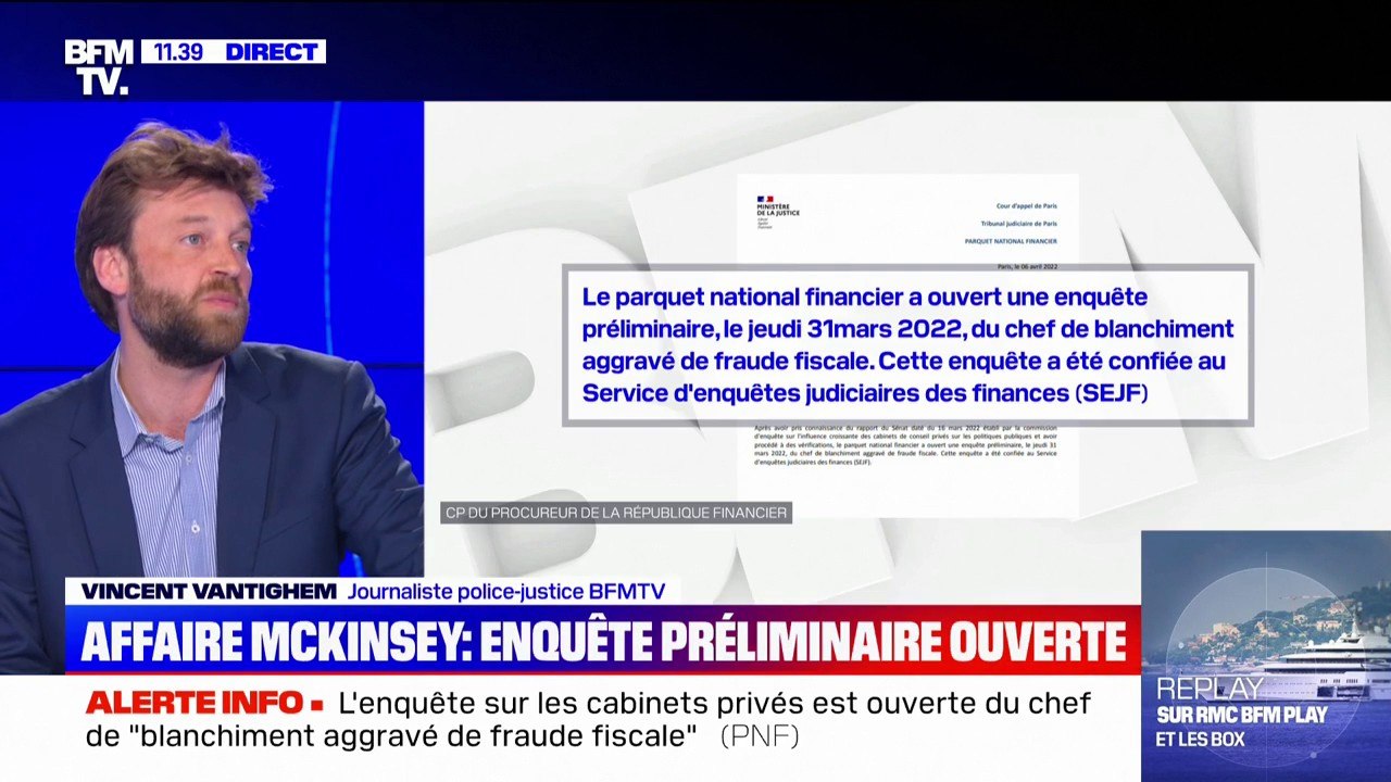Affaire McKinsey: le PNF ouvre une enquête pour blanchiment aggravé de fraude fiscale
