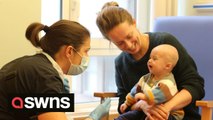 Baby undergoing treatment shares an amazing musical conversation with hospital music therapist