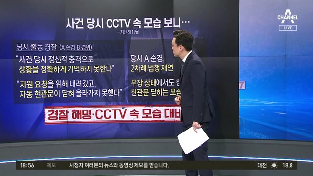 흉기난동에도 밖에서 손짓만…경찰의 황당 대응