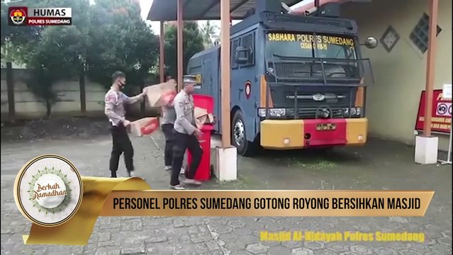 Silaturahmi Kamtibmas dan Bersih-Bersih Masjid Polres Sumedang Serta Polsek Jajaran Secara Serentak
