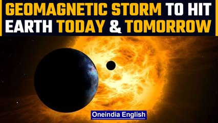 Download Video: Geomagnetic storm to hit Earth on April 6, 7 as a canyon of fire on Sun explodes | Oneindia News