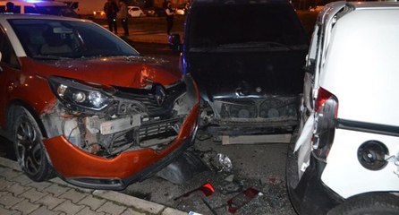 Alkollü sürücü dehşet saçtı: Dört aracı böyle biçti