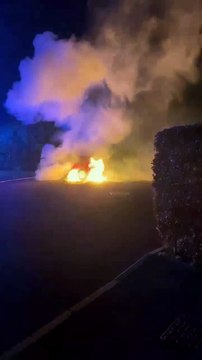 Footage shows man's car on fire after spate of arson attacks in Bristol
