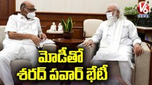NCP Chief Sharad Pawar Holds Meet With PM Modi | V6 News
