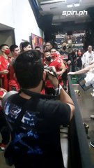 Arvin Tolentino-Raymar Jose fight spills into Big Dome hallway #shorts
