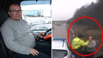 Bulgar polisi, rüşvet vermeyen Türk şoförü tokatladı! O anlar kamerada
