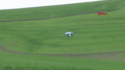 YENİŞEHİR'DE DRON İLE İLAÇLAMA TEKNOLOJİSİYLE 12 MİLYON TL'LİK ZARARIN ÖNÜNE GEÇİLECEK
