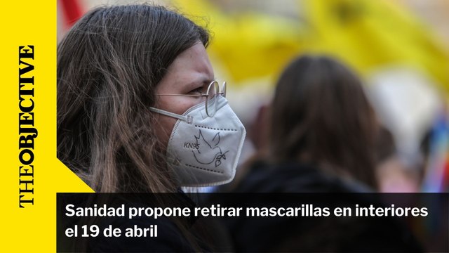 Sanidad propone retirar mascarillas en interiores el 19 de abril