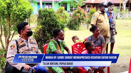 Safari Vaksin Oleh Polres Teluk Bintuni menyentuh hingga Kampung Sarbe Distrik Kuri