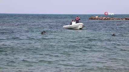 2 saatlik temizlik çalışmasıyla denizin dibinden 192 kilogram çöp çıkarıldı