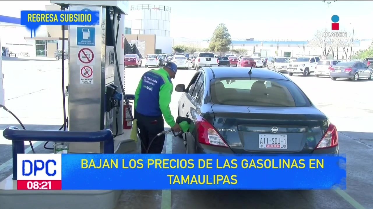 Baja precio de la gasolina en Tamaulipas y Chihuahua