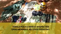 Kwale police arrest two suspected gang members, recover weapons