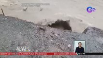 Tulay, naputol dahil sa malakas na agos ng tubig sa ilog; aktuwal na pagguho ng lupa sa gilid nito, nakunan ng video  | SONA