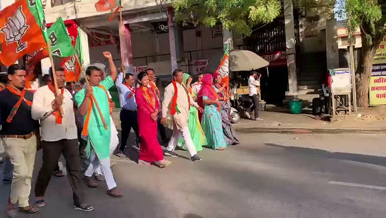 भाजपा ने मनाया स्थापना दिवस, रैली निकाली
