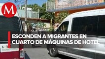Rescatan a 70 migrantes en hotel turístico en Oaxaca