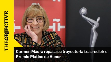Carmen Maura repasa su trayectoria tras recibir el Premio Platino de Honor
