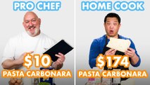 $174 vs $10 Pasta Carbonara: Pro Chef & Home Cook Swap Ingredients