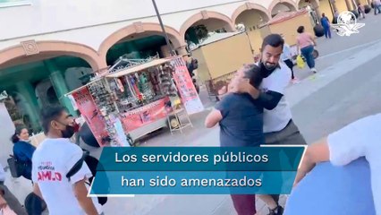 Promoción para revocación de mandato acaba en golpes en Irapuato