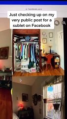 Joven pone en alquiler su vivienda y en el anuncio muestra algo muy personal