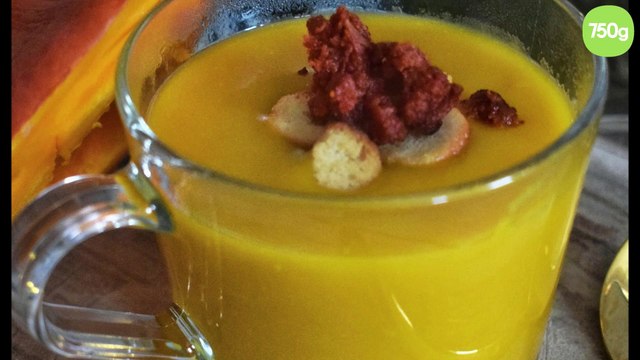 Velouté potimarron pois cassés à l'easy soup